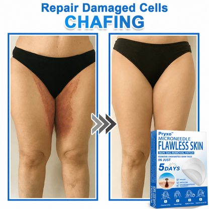 Pryxo™ 2-in-1 Microneedle & Hydrocolloid Patch | Raised Moles,Acne,  Flat Warts & Skin Tags Remover | Improves Wrinkles, Scars & Blemishes | Invisible Pimple Patches for Face & Body