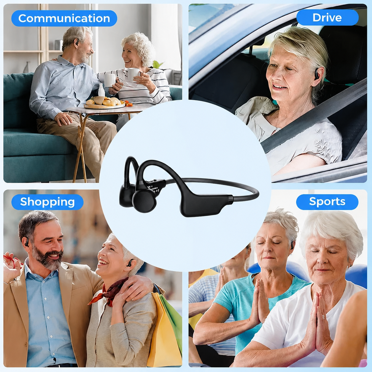 💖 💥 LIMITED TIME OFFER!🔥Pryxo Bone Conduction Smart Hearing Aids Amplifier – Patented Transducer, Best Bone Conduction Aid✅made in the USA✅🔥Limited stock available!🔥