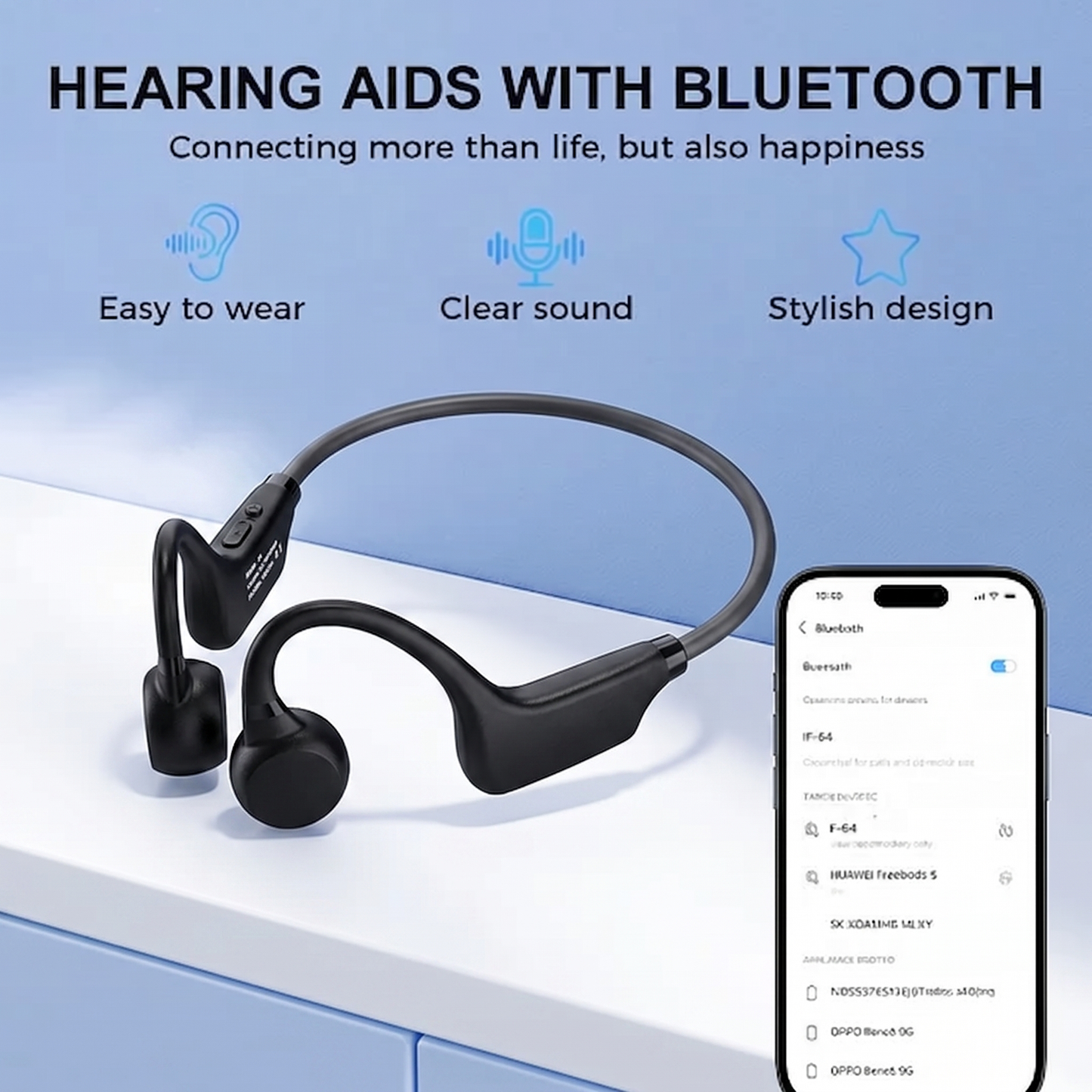 💖 💥 LIMITED TIME OFFER!🔥Pryxo Bone Conduction Smart Hearing Aids Amplifier – Patented Transducer, Best Bone Conduction Aid✅made in the USA✅🔥Limited stock available!🔥