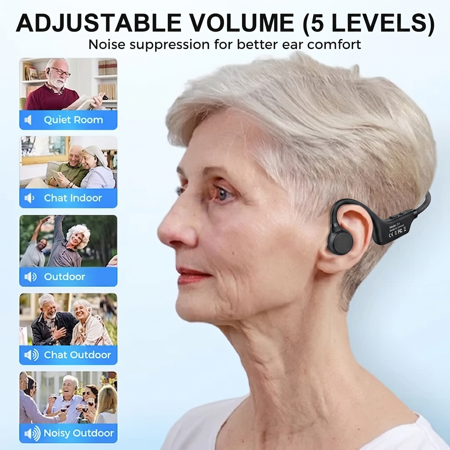 💖 💥 LIMITED TIME OFFER!🔥Pryxo Bone Conduction Smart Hearing Aids Amplifier – Patented Transducer, Best Bone Conduction Aid✅made in the USA✅🔥Limited stock available!🔥